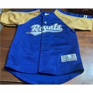 Genuine Merchandise Boys Blue Kansas City Royals Baseball Jersey! Medium 5-6